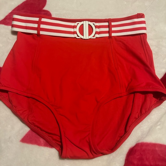NWOT Seafolly Standard Belted High Waisted Bikini Bottom Swimsuit - Picture 5 of 11
